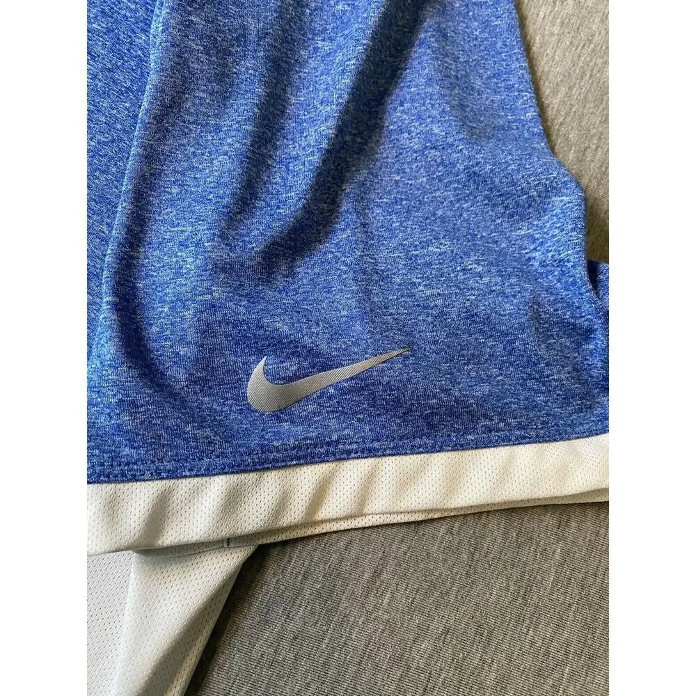 Nike Golf Tour Performance Dri Fit Polo Shirt 2XL Mens Blue/White Short Sleeve
